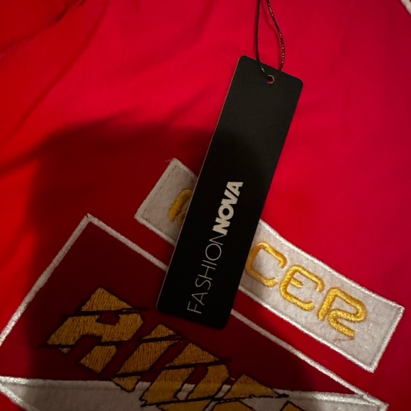 Fashion Nova Racing Cali Bomber Jacket - Red - Picture 8 of 8